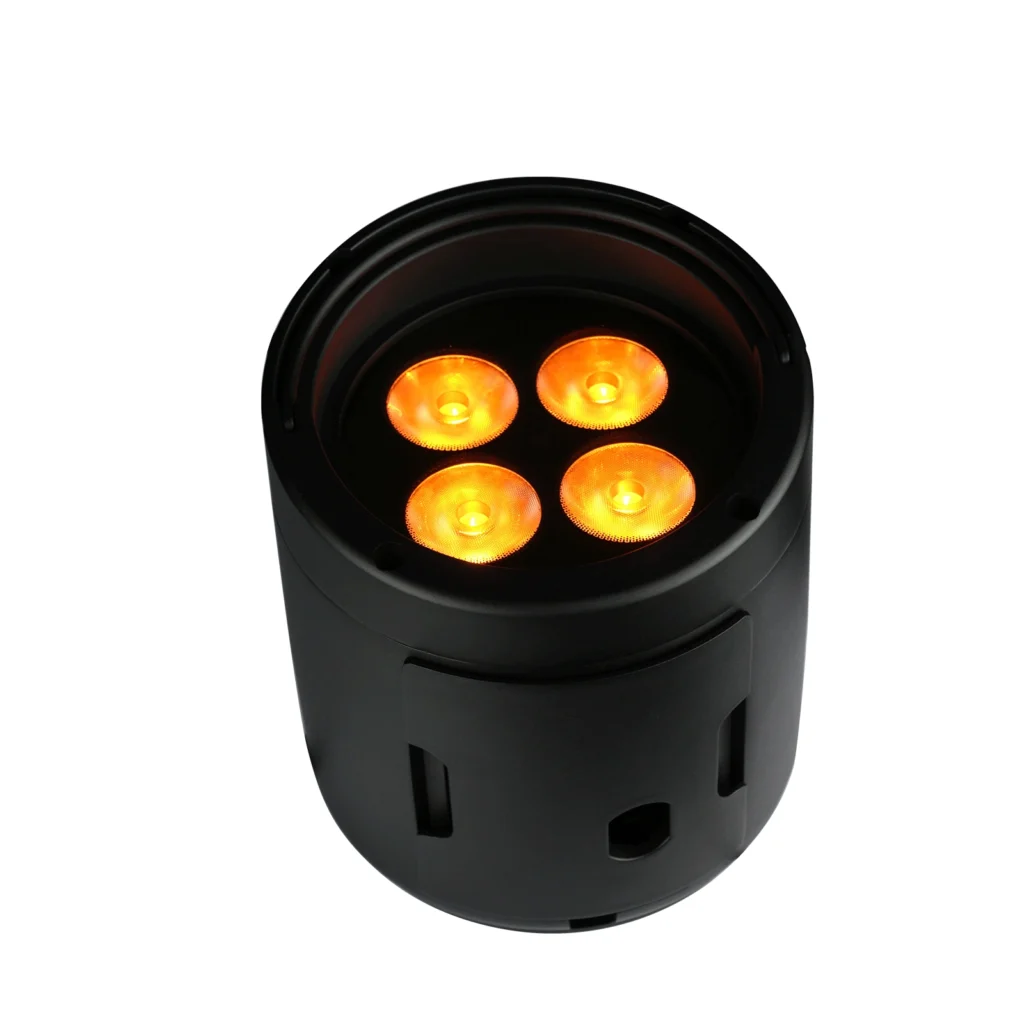 vshow g420e wash 4x20w hybrid battery uplighter spot, ip65 with rgbwa+uv led source