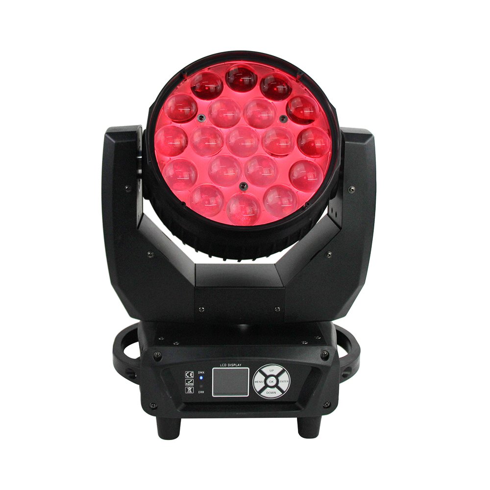 vshow zoom moving head light aura1915 19*15w rgbw 4in1 mac aura