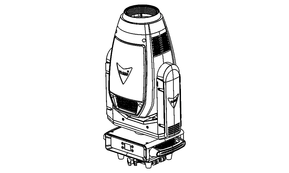vshow moving head led light s711 powerful 600w led module engine profile