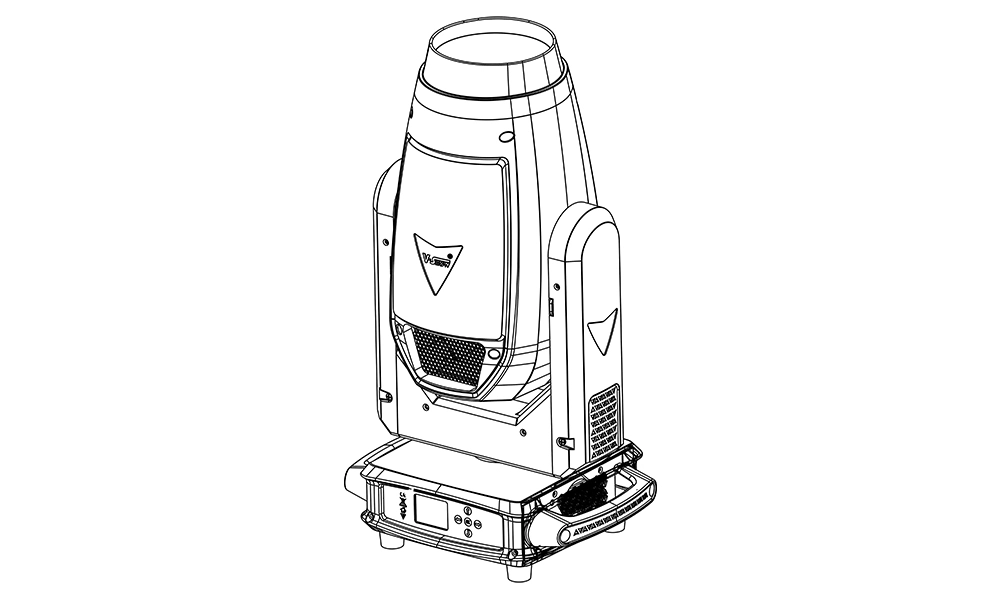 vshow led hybrid moving head s712 450w 3in1 led light with cmy cto