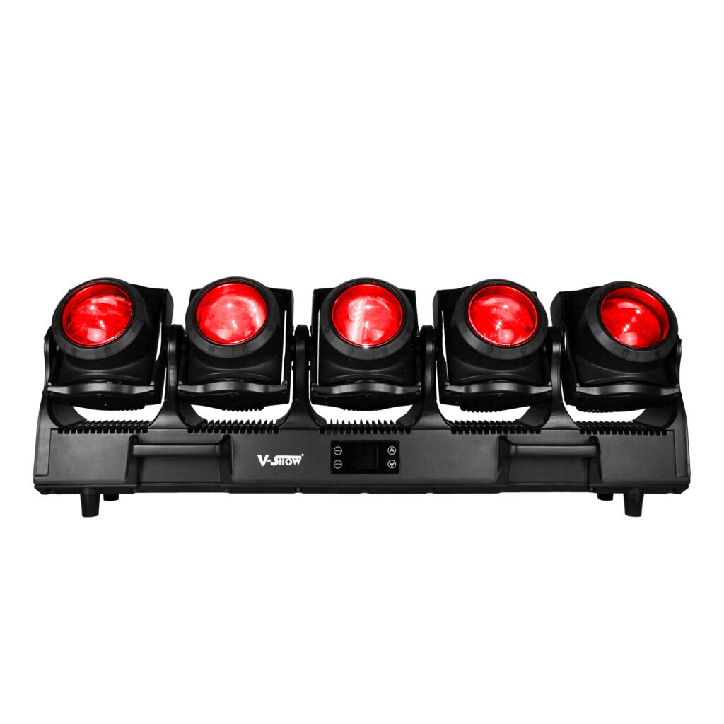 VSHOW TB5F IP65 TORNADO 5pcs 120w Moving Lights RGBW 4in1 Beam Wash Strobe Rotating Effect Lighting